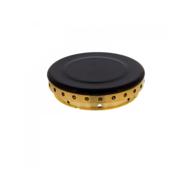 Tapeta Quemador Medio Ø 60 mm | Aro de Latón y Tapa Esmaltada | Recambio para Encimeras Mod. E60, 24GAL y Similares