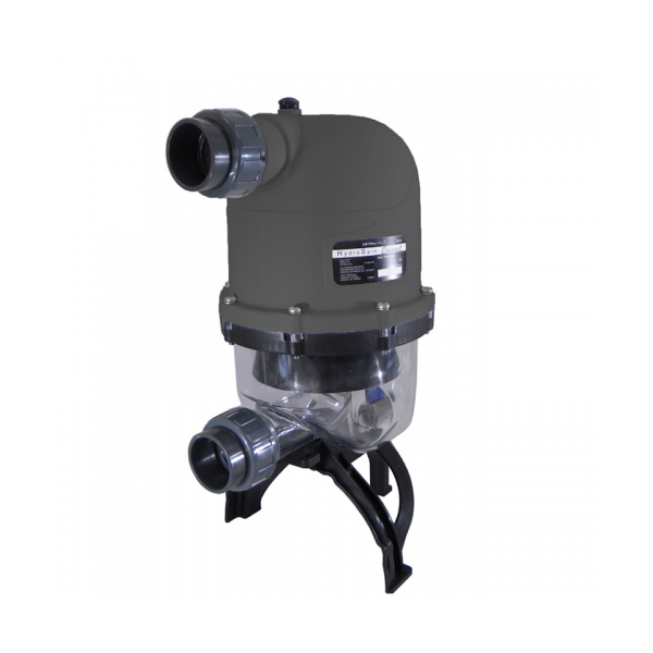 Prefiltro Multiciclón Hydrospin | Caudal 3-16,5 m3/h | Conexión Ø50 | Válvula Purga Inox 3/4" | Ahorro Lavado Filtro