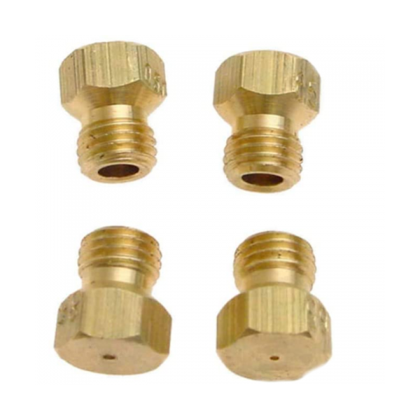 Kit Inyectores Gas Butano M7 | Juego 4 Chicles 77-77-65-65 | Recambio para Cocina y Encimera Estándar Métrica 7