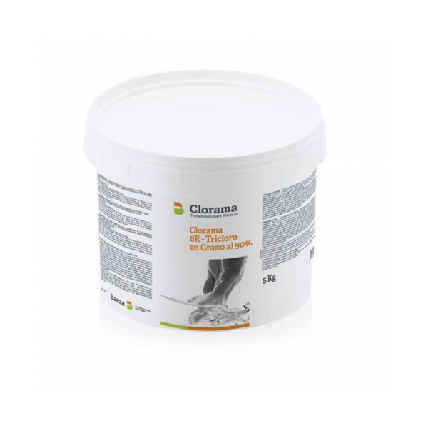 Tricloro Tabletas 200g Clorama 2TB 5 kg | Cloro de Mantenimiento al 90% | Pastillas Envueltas Profesional Piscina