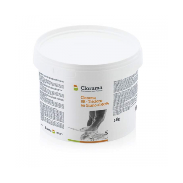 Tricloro Tabletas 200g Clorama 2TB 1 kg | Cloro de Mantenimiento al 90% | Pastillas Envueltas para Piscina y Spa