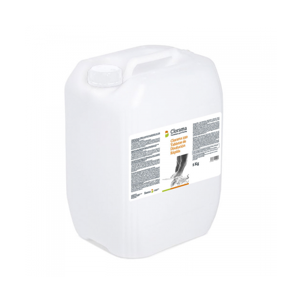 Cloro Rápido Tabletas 20g Clorama 250 5 kg | Cloro de Choque al 50% Estabilizado | Tratamiento Aguas Verdes Piscina