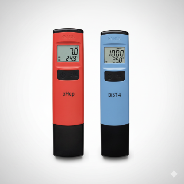 Kit Hanna Instruments | Medidor pH HI-98107 + Tester EC HI-98304 | Control de Agua y Nutrientes | Precisión Digital