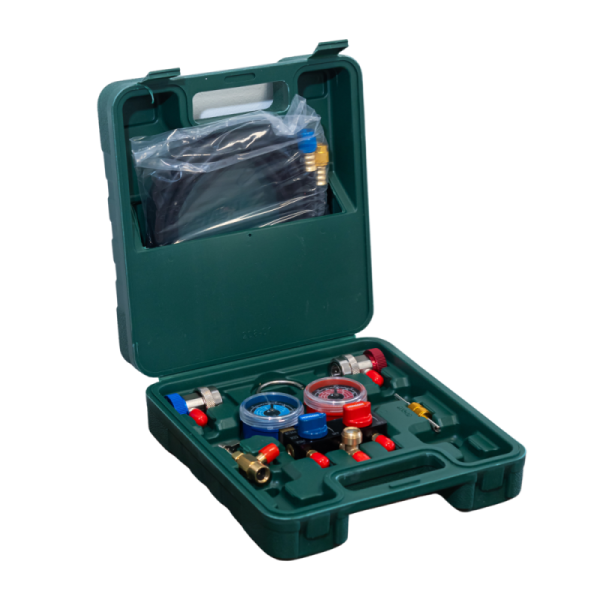 MALETIN ANALIZADOR GASES R22 R134A R1234YF CON ADAPATADORES