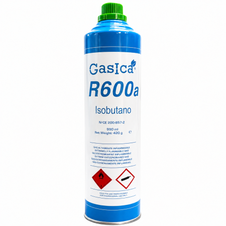 Botella de gas ecologico universal r600a para frigorifico domestico