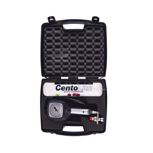 Kit de Verificación y Carga para Vasos de Expansión | Modelo PRESS-110 | Incluye Cartucho de Nitrógeno y Regulador