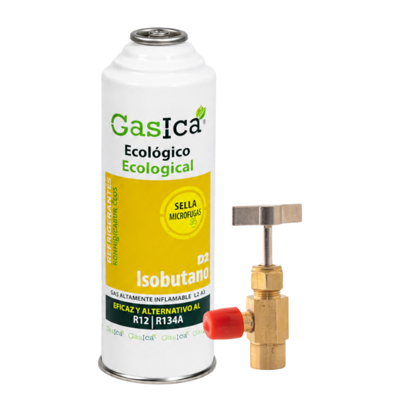 ENVASE GAS REFRIGERANTE ORGÁNICO ECOLÓGICO GASICA D2 226gr