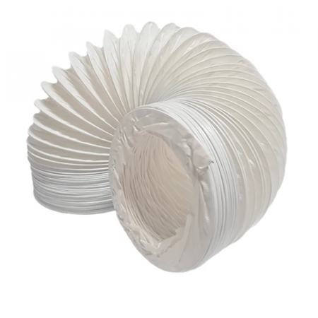 TUBO EVACUACIÓN SECADORA 100mm DIAMETRO 3 METROS LARGO VAPOR PVC BLANCO