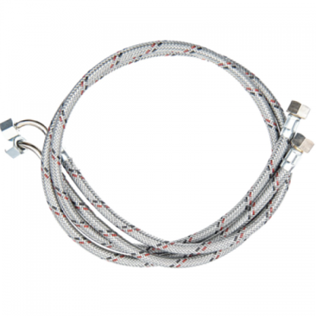 TUBO FLEXIBLE QUEMADOR H 3/8 X H 1/4 1000mm 2 UND 90C