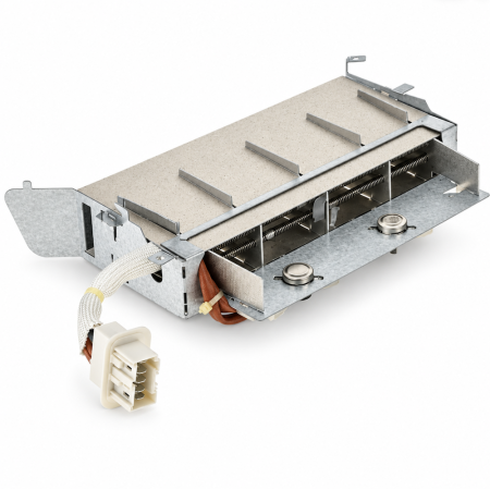 Resistencia Secadora Beko 1400+600W | C.O. 2972200700 | Para DV7110, DA8012GA y DRVT61W | Con 2 Termostatos y 5 Terminales