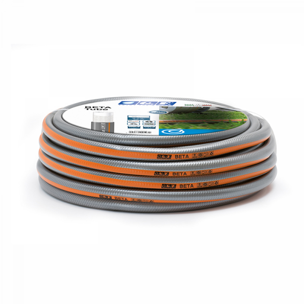Manguera Riego Antialgas 15mm | Rollo 50m Refuerzo Poliéster | PVC Opaco Silver Alta Resistencia