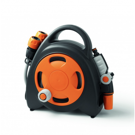 MANGUERA MINI ENROLLADOR 11,5m RIEGO JARDIN PLANTAS LAVADERO FACIL MAN