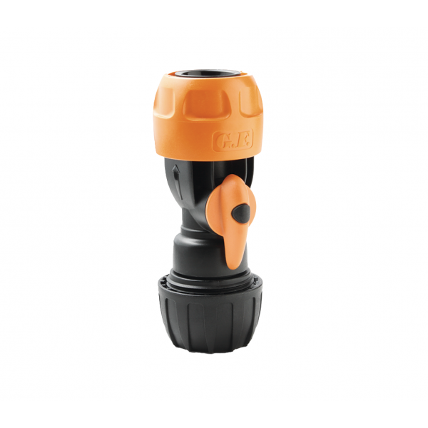 Conector Rápido Aquastop 15 mm | Empalme con Cierre Automático | Racor Portamangueras de 5/8" | Sistema Riego Universal