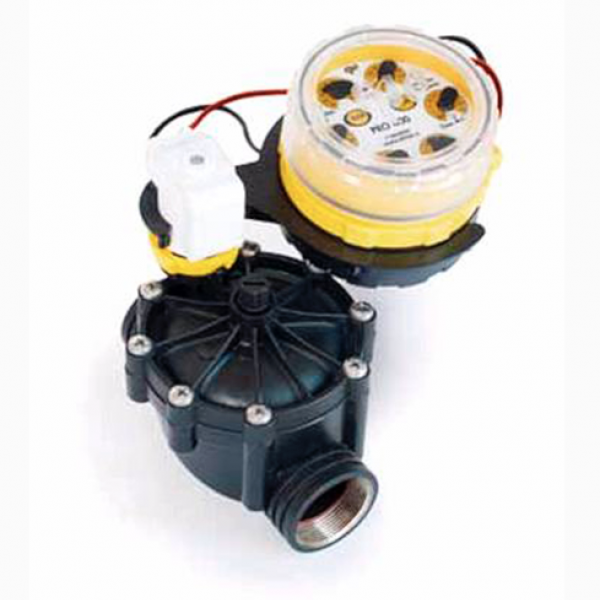 Electroválvula de 1" con Programador | Estanco IP68 a Pilas 9V | Salida Válvula Maestra | Tiempos de Riego 2 a 150 min