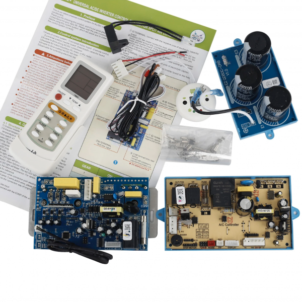 Kit Placa Universal Inverter QD82+ | Para Equipos DC/AC 12000BTU | Control Válvula Expansión EEV | Ventilador Exterior Inverter