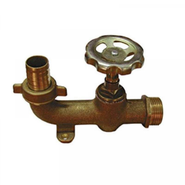 Válvula Vertical de Latón 3/4" | Componente Hidráulico Alta Resistencia | Conexión Riego y Fontanería | Diseño Estanco
