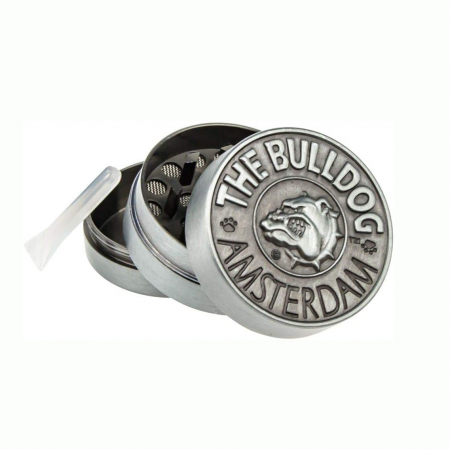 Grinder The Bulldog Amsterdam 39mm | 3 Partes | Aleación Zinc | 49 Dientes Diamante | Logotipo en Relieve Original