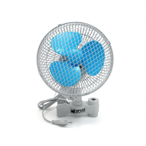 VENTILADOR OSCILANTE DE PINZA PARA INDOOR ARMARIO CULTIVO 18cm