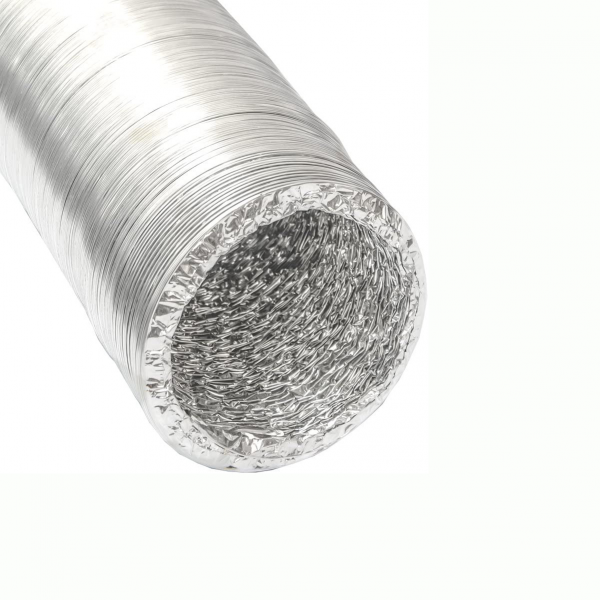 TUBO CONDCUTO 5m 150mm FLEXIBLE VENTILACIÓN ALUMINIO COCINAS BAÑOS INTERIOR