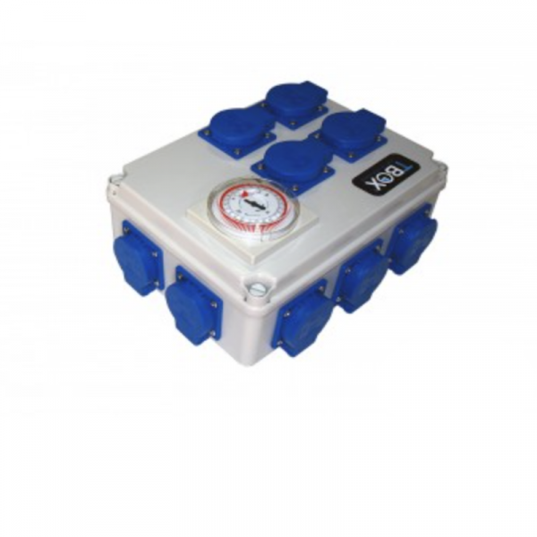CAJA TBOX TEMPORIZADOR PARA 12 ACCESORIOS MAX 600w CADA UNO FABRICADO EN ESPAÑA