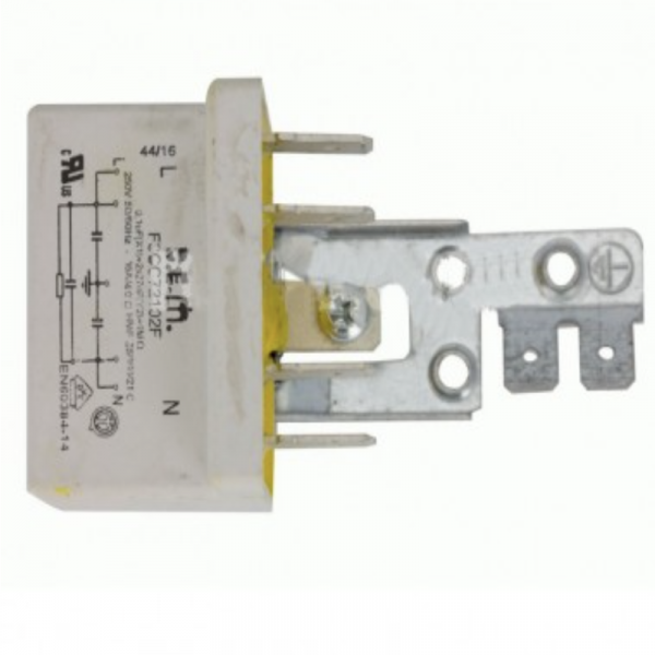 Condensador Trabajo Permanente 0,1 uF | Filtro Antiparásitos Universal F3CF72102L para Motor y Electrodoméstico