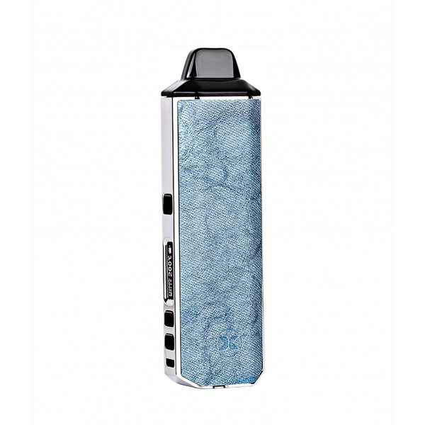 Vaporizador Portátil XVAPE Aria | Dispositivo Dual de Aluminio y Piel con Pantalla OLED y Boquilla Magnética de Cerámica
