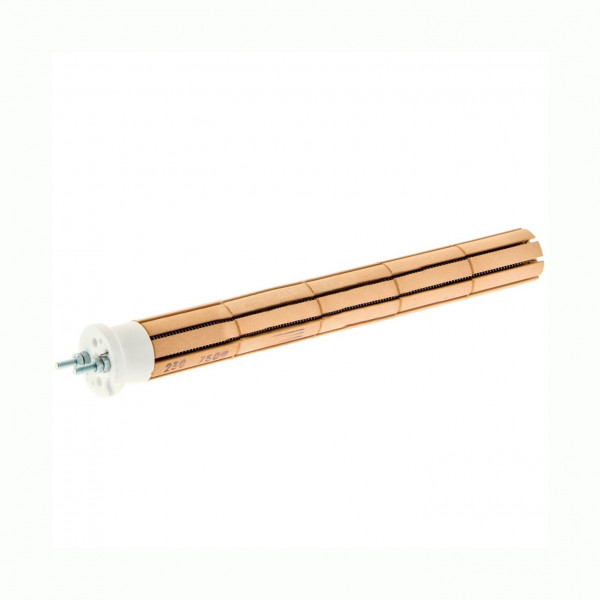Resistencia Cerámica 750W para Termo Eléctrico | 5 Piedras Ø29x270mm | Recambio Seco Vainada Bitensión | Alta Durabilidad