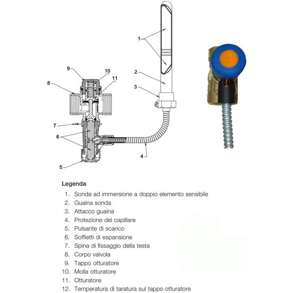 VALVULA SEGURIDAD TERMICA COMBUSTIBLES SOLIDOS ST20S 3/4