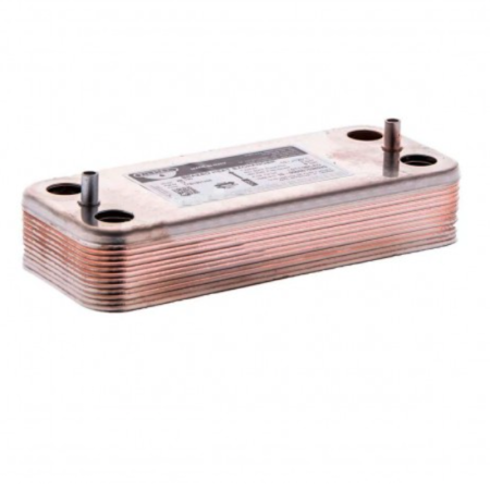 Intercambiador de 14 Placas | 171 mm | Compatible Junkers ZW24KE23, Leblanc, Neckar | Repuesto Original Código 8705406287