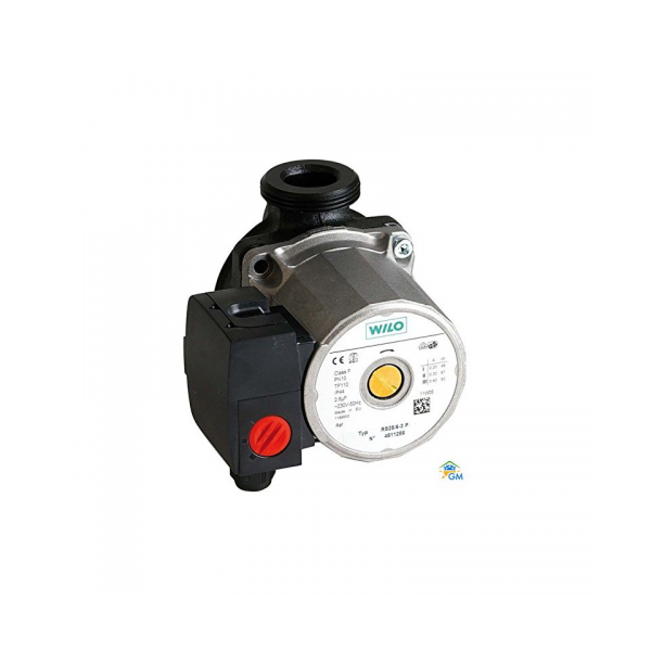 Bomba Circulación Wilo RS 25/6-3P | Conexión 1 1/2", 130mm, 70x70mm | Sin Purgador | Circulador para Caldera Doméstica