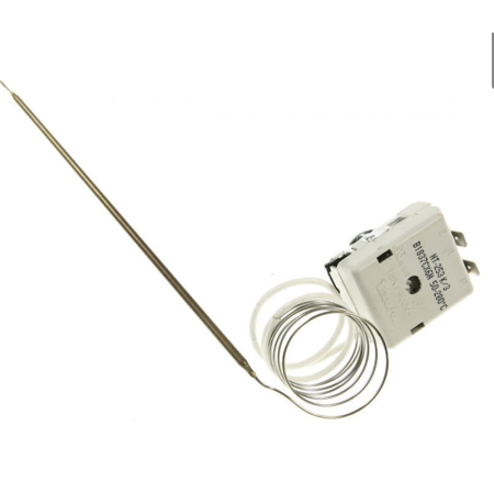 Termostato Regulable para Horno Teka | 50-280ºC | Ref. 83140201 | Modelo NT253K/3 | Recambio Original de Precisión