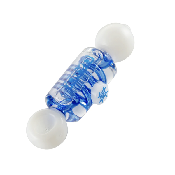 Pipa KRYO Bubble Pipe 6" | Pipa de Cristal con Infusión de KryoGel | Enfriamiento Natural para Hierba Seca