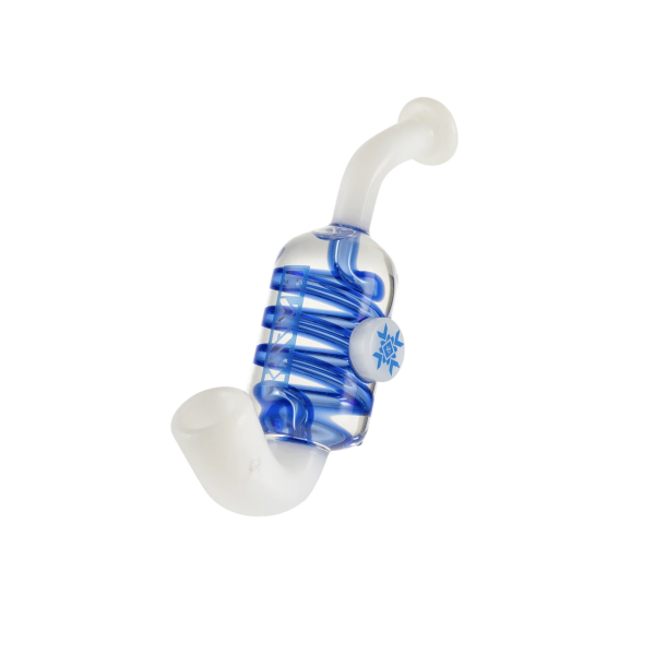 Pipa Sherlock KRYO 6" | Pipa de Cristal con Infusión de KryoGel | Enfriamiento Natural para Hierba Seca