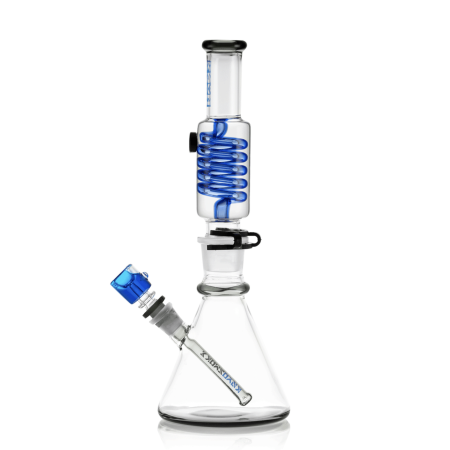 Bong KRYO Beaker 14" | Vaso de Precipitados con Infusión de KryoGel | Triple Enfriamiento | Percolador Showerhead