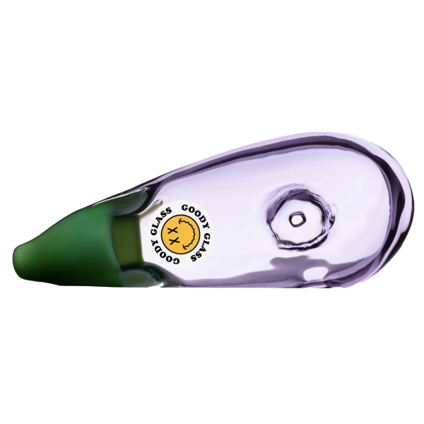 Pipa de Mano Goody Glass Berenjena | Serie Goody Goodies | Cristal Artesanal | 4.5 Pulgadas