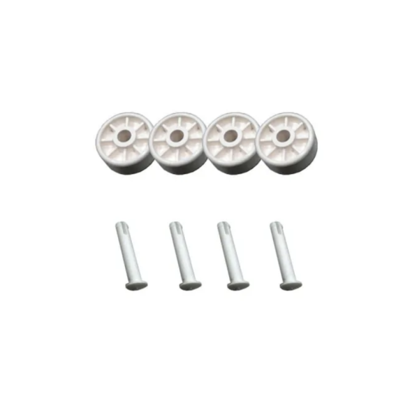 Kit de 4 Ruedas y Pasadores AstralPool 4406020206 | Recambio Original para Limpiafondos Manual y Flexo | PN10