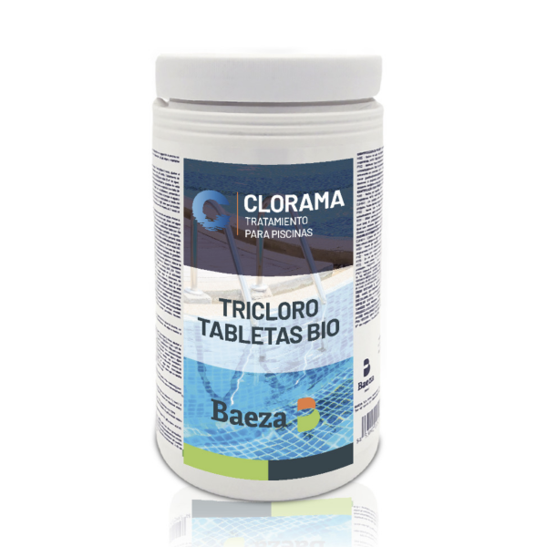 Tabletas de Tricloro de 200g para Piscina | Disolución Lenta de Alta Eficiencia (Envase de 1kg, Contenido en Bórico 0.3%)