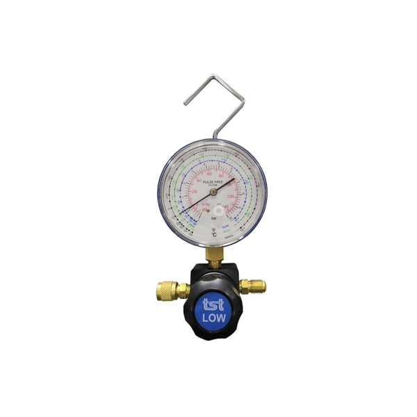 Analizador 1 Vía ST430CI80 | Manómetro 80mm | Gases R600a R290 I49 I69L | Alta Precisión Profesional | Puente de Latón