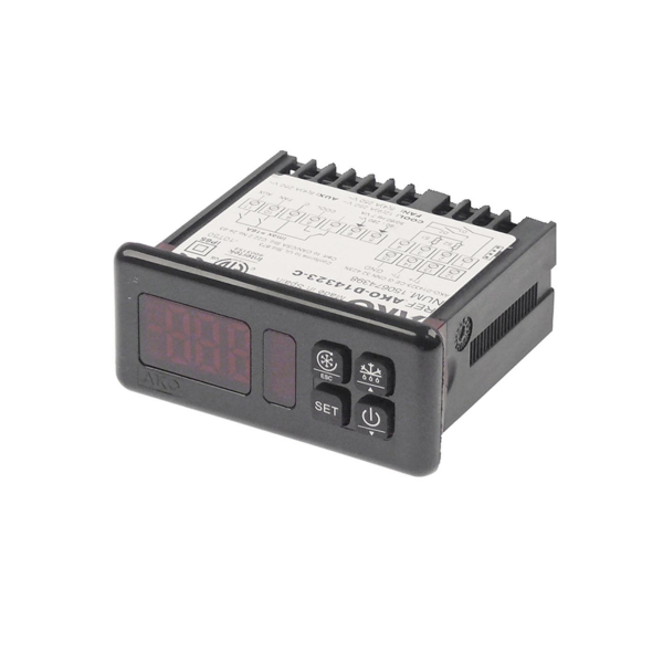 Controlador Digital AKO-D14323 | 230V | 3 Relés (16A+8A+8A) | Rango -50/+99.9ºC | Termostato Completo para Congelación