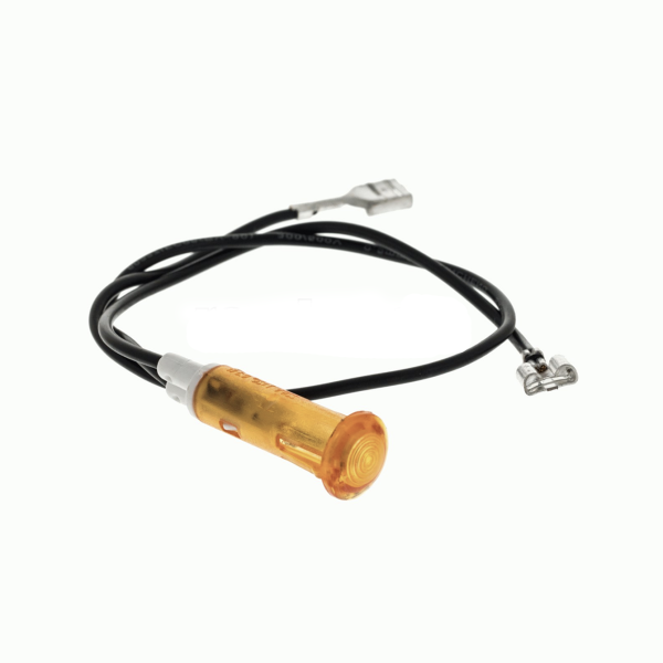 Piloto Presión con Cable Luz Color Ámbar Diámetro 9mm | Voltaje 300/500V | Indicador Luminoso de Señalización D-9