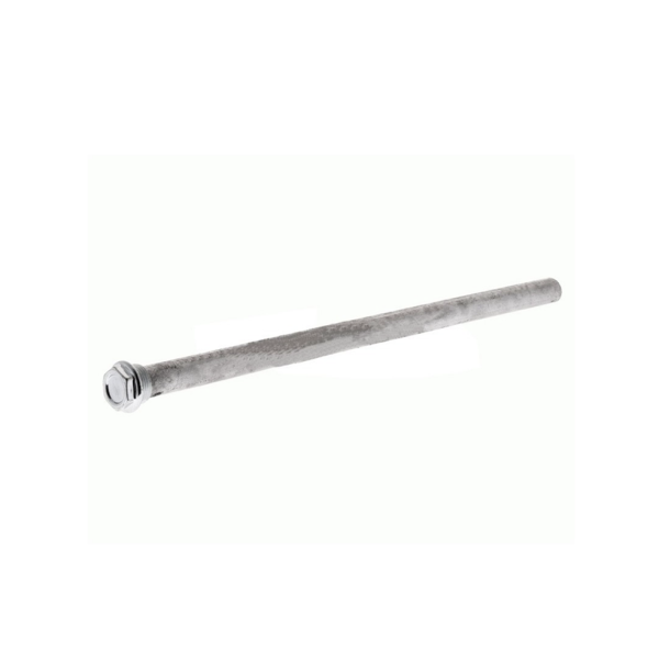 Ánodo Magnesio 25,5x1000mm M8 y Rosca 1 1/4" para Acumulador Industrial | Protección Anticorrosión Extra Larga | 1 Metro