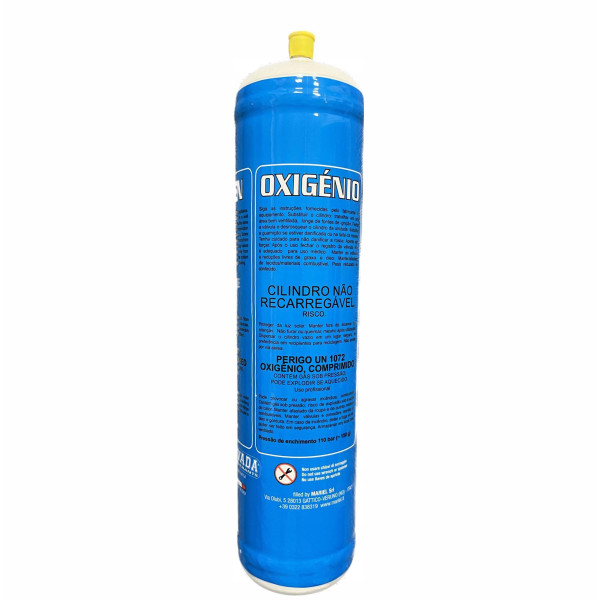 Botella de Oxígeno 930ml | Alta Capacidad para Soldadura Autógena | Profesional | Alta Pureza | Seguridad Industrial