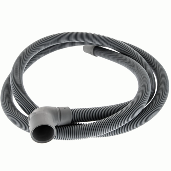 TUBO DESAGÜE LAVADORA LAVAVAJILLAS BOCAS A 90º/180º 2100mm LARGO BOCA 90º 29mm Ø INT BOCA 180º 18mm Ø INT