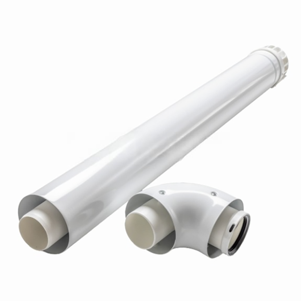 KIT SALIDA HUMOS CALENTADOR CALDERA COMPATIBLE CON ARISTON C.O. 3318073 DIAMETRO 60/100mm