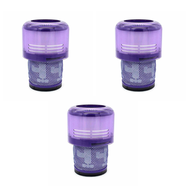 Pack 3 Filtros HEPA para Dyson V11, V15 y V15s Detect | Recambio Lavable 970013-02 | Alta Filtración Post-Motor