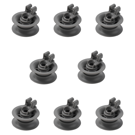 Kit 8 Ruedas Cesto Inferior Lavavajillas Balay y Bosch Ø 31mm | Código Original 165313, 00611666 y 611666 Reforzadas