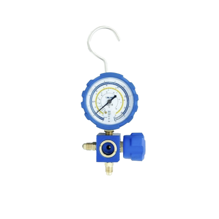 Manómetro Baja Presión Value 68mm | R600 R600a R290 | Visor de Líquido | 1 Vía Profesional | Alta Precisión Hidrocarburos