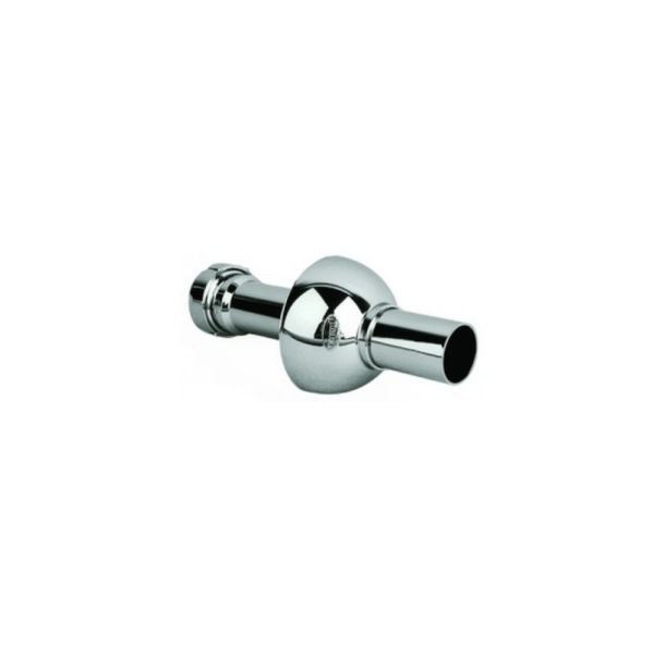 TUBO DESAGUE CROMADO LAVABO 40mm CON EMBELLECEDOR PARED PARA SIFON HORIZONTAL