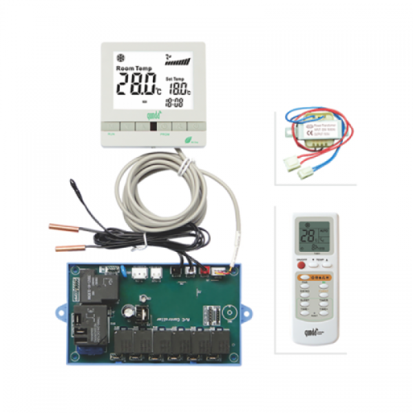 Placa Universal Aire Acondicionado QD63A | Panel LCD Tipo 86 Retroiluminado | Triple Sensor | Calefacción Alta Potencia