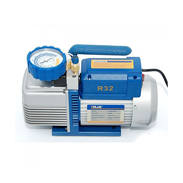 Bomba Vacío VALUE V-i240Y-R32 | 100 L/min | 15 Micrones | Doble Etapa para R32 y R1234yf | Potencia Profesional 373W